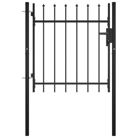 Puerta para valla con puntas de lanza 100x75 cm de vidaXL, Puertas de jardín - Ref: Foro24-144358, Precio: 119,95 €, Descuent...