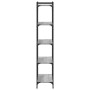 Librería 5 estantes madera ingeniería gris Sonoma 80x30x154 cm de , Librerías y estanterías - Ref: Foro24-837680, Precio: 70,...