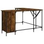Escritorio madera de ingeniería roble ahumado 141x141x75 cm de , Escritorios - Ref: Foro24-837599, Precio: 99,70 €, Descuento: %