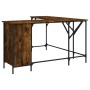 Escritorio madera de ingeniería roble ahumado 141x141x75 cm de , Escritorios - Ref: Foro24-837599, Precio: 96,91 €, Descuento: %
