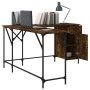 Escritorio madera de ingeniería roble ahumado 141x141x75 cm de , Escritorios - Ref: Foro24-837599, Precio: 96,91 €, Descuento: %