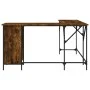 Escritorio madera de ingeniería roble ahumado 141x141x75 cm de , Escritorios - Ref: Foro24-837599, Precio: 99,70 €, Descuento: %