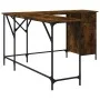 Escritorio madera de ingeniería roble ahumado 141x141x75 cm de , Escritorios - Ref: Foro24-837599, Precio: 99,70 €, Descuento: %