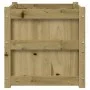 Jardinera madera maciza de pino impregnada 50x50x50 cm de , Maceteros y jardineras - Ref: Foro24-837422, Precio: 62,02 €, Des...