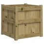 Jardinera madera maciza de pino impregnada 50x50x50 cm de , Maceteros y jardineras - Ref: Foro24-837422, Precio: 62,02 €, Des...