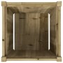 Jardinera madera maciza de pino impregnada 50x50x50 cm de , Maceteros y jardineras - Ref: Foro24-837422, Precio: 64,07 €, Des...