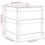 Jardinera madera maciza de pino impregnada 50x50x50 cm de , Maceteros y jardineras - Ref: Foro24-837422, Precio: 62,02 €, Des...