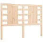 Double bed frame with solid wood headboard by , Beds and slatted bases - Ref: Foro24-3192791, Price: 149,46 €, Discount: %