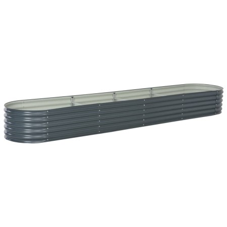 Arriate de acero galvanizado gris 400x80x44 cm de vidaXL, Maceteros y jardineras - Ref: Foro24-45526, Precio: 159,95 €, Descu...