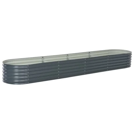 Arriate de acero galvanizado gris 400x80x44 cm de vidaXL, Maceteros y jardineras - Ref: Foro24-45526, Precio: 155,98 €, Descu...