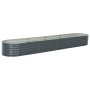 Arriate de acero galvanizado gris 400x80x44 cm de vidaXL, Maceteros y jardineras - Ref: Foro24-45526, Precio: 159,95 €, Descu...