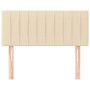 Cabecero de tela color crema 80x5x78/88 cm de , Cabeceros y pies de cama - Ref: Foro24-346205, Precio: 37,16 €, Descuento: %