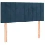 Dark blue velvet headboard 90x5x78/88 cm by , Headboards and footboards - Ref: Foro24-346226, Price: 46,46 €, Discount: %