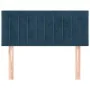 Dark blue velvet headboard 90x5x78/88 cm by , Headboards and footboards - Ref: Foro24-346226, Price: 46,46 €, Discount: %