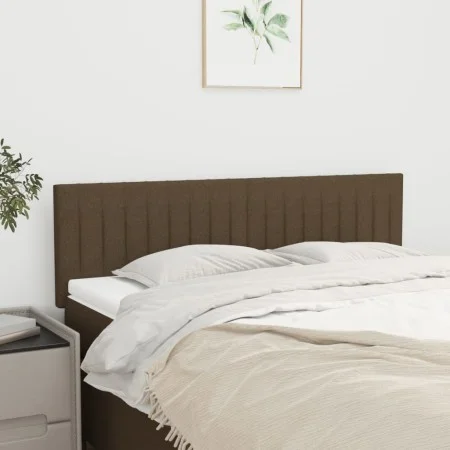 Headboards 2 units dark brown fabric 72x5x78/88 cm by , Headboards and footboards - Ref: Foro24-346245, Price: 53,31 €, Disco...