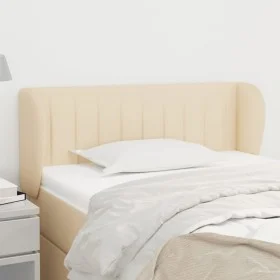 Cream fabric headboard 83x23x78/88 cm by , Headboards and footboards - Ref: Foro24-3117361, Price: 51,88 €, Discount: %
