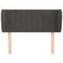 Cabecero de terciopelo gris oscuro 93x23x78/88 cm de , Cabeceros y pies de cama - Ref: Foro24-3117419, Precio: 52,25 €, Descu...