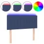 Blue fabric LED headboard 100x5x78/88 cm by , Headboards and footboards - Ref: Foro24-3121846, Price: 47,36 €, Discount: %