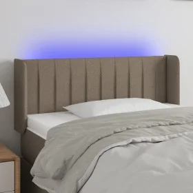 Kopfteil mit LED aus taupegrauem Stoff 93x16x78/88 cm von , Kopf- und Fußteile - Ref: Foro24-3123460, Preis: 56,20 €, Rabatt: %