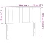 Cabecero con LED de tela gris taupe 93x16x78/88 cm de , Cabeceros y pies de cama - Ref: Foro24-3123460, Precio: 54,15 €, Desc...
