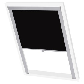 Persiana enrollable opaca negra UK08 de vidaXL, Persianas y estores - Ref: Foro24-133524, Precio: 66,72 €, Descuento: %