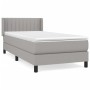 Cama box spring con colchón tela gris claro 90x200 cm de , Camas y somieres - Ref: Foro24-3129841, Precio: 312,02 €, Descuent...