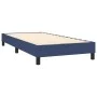 Box spring bed with blue fabric mattress 100x200 cm by , Beds and slatted bases - Ref: Foro24-3129855, Price: 329,10 €, Disco...