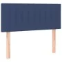 Box spring bed with blue fabric mattress 100x200 cm by , Beds and slatted bases - Ref: Foro24-3129855, Price: 329,10 €, Disco...