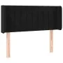 Black velvet headboard with LED 93x16x78/88 cm by , Headboards and footboards - Ref: Foro24-3123512, Price: 61,35 €, Discount: %