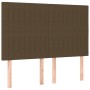 Cama box spring con colchón tela marrón oscuro 140x190 cm de , Camas y somieres - Ref: Foro24-3131588, Precio: 504,35 €, Desc...
