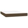 Cama box spring colchón luces LED tela marrón oscuro 140x190 cm de , Camas y somieres - Ref: Foro24-3135592, Precio: 503,74 €...
