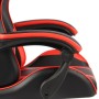 Silla gaming con reposapiés cuero sintético negro y rojo en Sillas de oficina | Comprar online en Foru.es