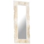 Espejo de madera maciza de mango blanco 110x50 cm de , Espejos - Ref: Foro24-321634, Precio: 114,02 €, Descuento: %