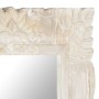 Espejo de madera maciza de mango blanco 110x50 cm de , Espejos - Ref: Foro24-321634, Precio: 114,02 €, Descuento: %