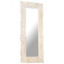 Espejo de madera maciza de mango blanco 110x50 cm de , Espejos - Ref: Foro24-321634, Precio: 114,02 €, Descuento: %