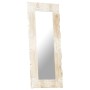 Espejo de madera maciza de mango blanco 110x50 cm de , Espejos - Ref: Foro24-321634, Precio: 114,02 €, Descuento: %
