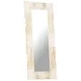 Espejo de madera maciza de mango blanco 110x50 cm de , Espejos - Ref: Foro24-321634, Precio: 111,72 €, Descuento: %