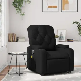 Sillón de masaje reclinable cuero sintético negro de , Sillones - Ref: Foro24-372510, Precio: 215,30 €, Descuento: %
