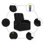 Sillón de masaje reclinable cuero sintético negro de , Sillones - Ref: Foro24-372510, Precio: 215,30 €, Descuento: %