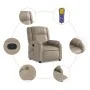 Sillón de masaje reclinable cuero sintético color capuchino de , Sillones - Ref: Foro24-373535, Precio: 251,92 €, Descuento: %