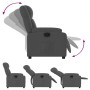 Sillón reclinable de tela gris oscuro de , Sillones - Ref: Foro24-373537, Precio: 207,08 €, Descuento: %
