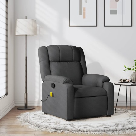 Sillón de masaje reclinable de tela gris oscuro de , Sillones - Ref: Foro24-373549, Precio: 235,43 €, Descuento: %