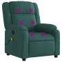Sillón de masaje reclinable de tela verde oscuro de , Sillones - Ref: Foro24-373554, Precio: 208,28 €, Descuento: %
