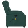 Sillón de masaje reclinable de tela verde oscuro de , Sillones - Ref: Foro24-373554, Precio: 208,28 €, Descuento: %