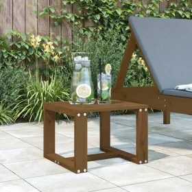 Mesa auxiliar de jardín madera pino marrón miel 40x38x28,5 cm de , Mesas de jardín - Ref: Foro24-825082, Precio: 23,14 €, Des...