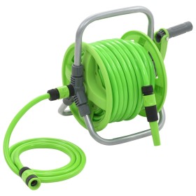 Carrete de manguera 20+2 m de vidaXL, Soporte de manguera de jardín - Ref: Foro24-143899, Precio: 73,52 €, Descuento: %