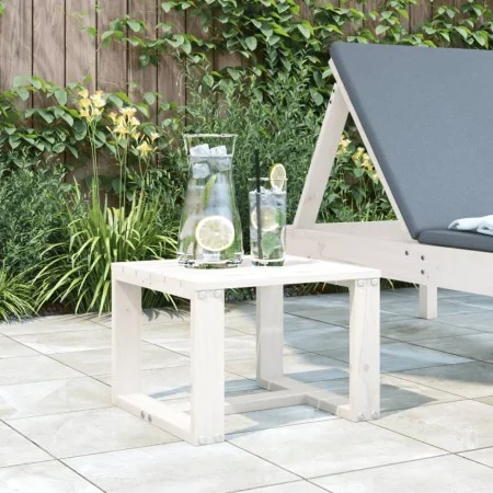 Mesa auxiliar de jardín madera maciza pino blanco 40x38x28,5 cm de , Mesas de jardín - Ref: Foro24-825080, Precio: 31,30 €, D...