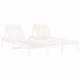 Tumbonas 2 unidades madera maciza de pino blanco 199,5x60x74 cm de , Tumbonas - Ref: Foro24-825068, Precio: 160,11 €, Descuen...