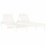 Tumbonas 2 unidades madera maciza de pino blanco 199,5x60x74 cm de , Tumbonas - Ref: Foro24-825068, Precio: 158,63 €, Descuen...