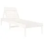 Tumbonas 2 unidades madera maciza de pino blanco 199,5x60x74 cm de , Tumbonas - Ref: Foro24-825068, Precio: 158,63 €, Descuen...